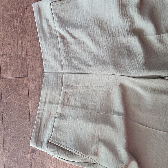 Capris polyester green sage flowy extra large suzyshier - Picture 2 of 5